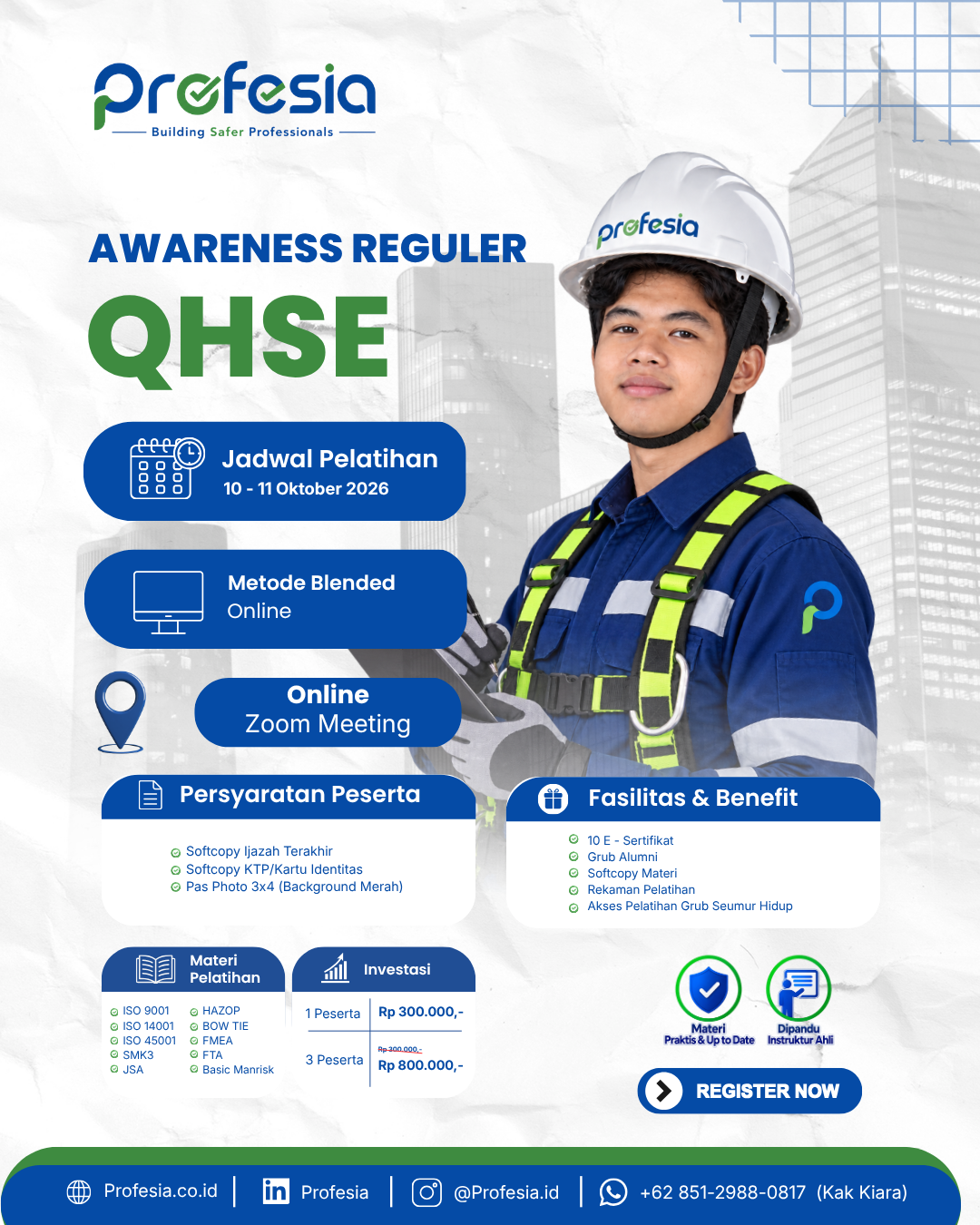 Foto flyer resmi QHSE — Awareness