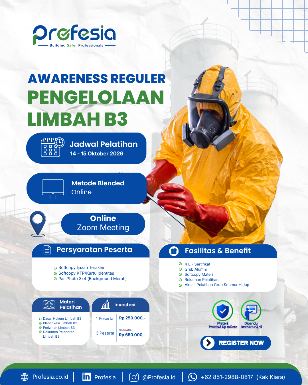 Foto flyer resmi Pengelolaan Limbah B3 — Awareness